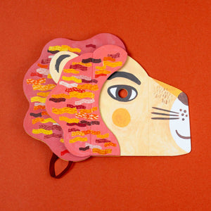 Be Wild! Lion - Maske Löwe für Kinder zum selbst gestalten mit Sticker