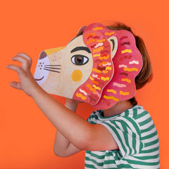 Be Wild! Lion - Maske Löwe für Kinder zum selbst gestalten mit Sticker
