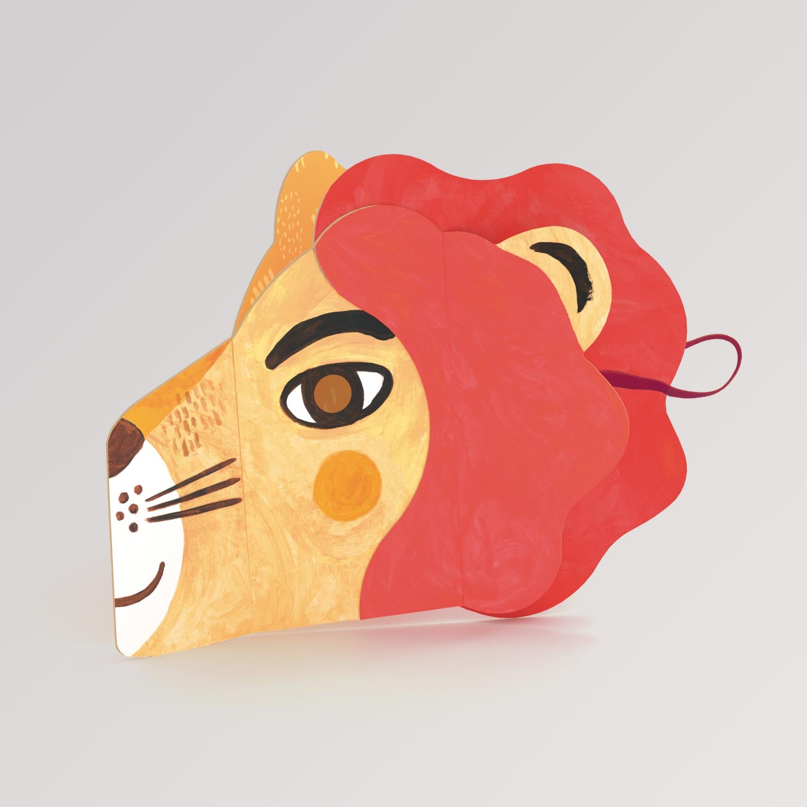 Be Wild! Lion - Maske Löwe für Kinder zum selbst gestalten mit Sticker
