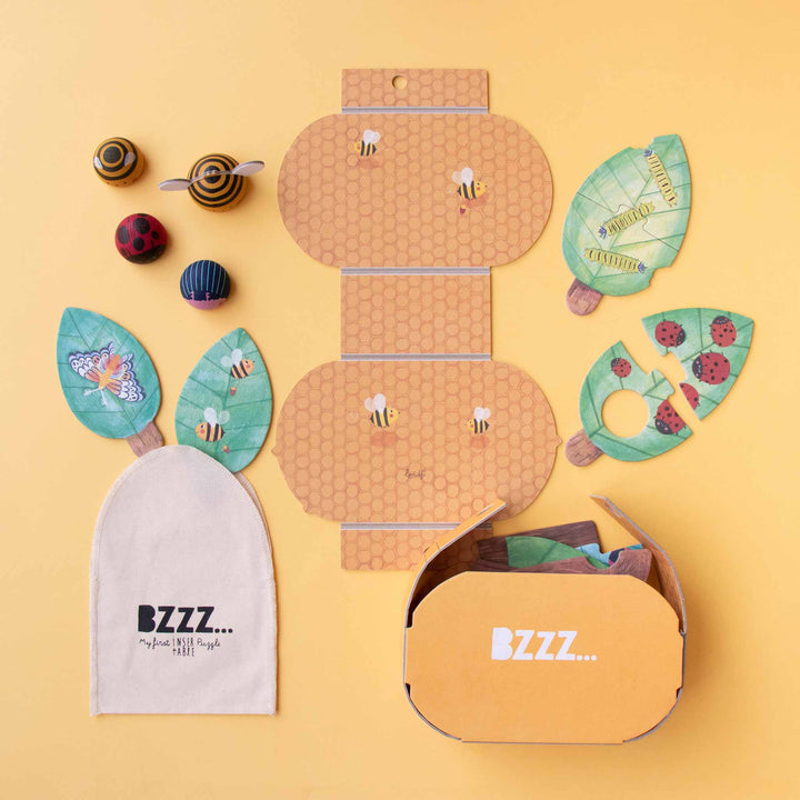Steckpuzzle Bzzz von Londji - Erstes Puzzle ab 2 Jahren - Inhalt