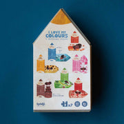 Puzzle My Colours von Londji - Puzzle Box Rückseite in Farbe gelb