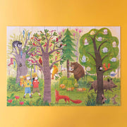 Puzzle Night & Day in the Forest | Wendepuzzle | 54 Teile