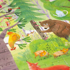 Puzzle Night & Day in the Forest | Wendepuzzle | 54 Teile