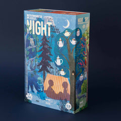 Puzzle Night & Day in the Forest | Wendepuzzle | 54 Teile