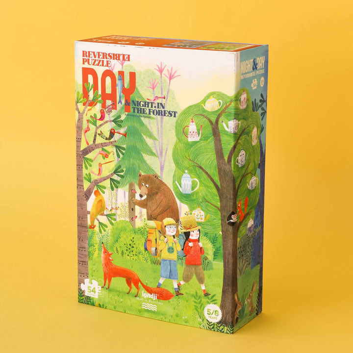 Puzzle Night & Day in the Forest | Wendepuzzle | 54 Teile