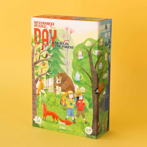 Puzzle Night & Day in the Forest | Wendepuzzle | 54 Teile