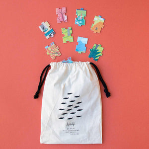 Puzzle "Once upon a time" von Lonji - 100 Teile. Baumwollbeutel