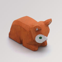 Katze, liegend, hellbraun von Lotte Sievers-Hahn