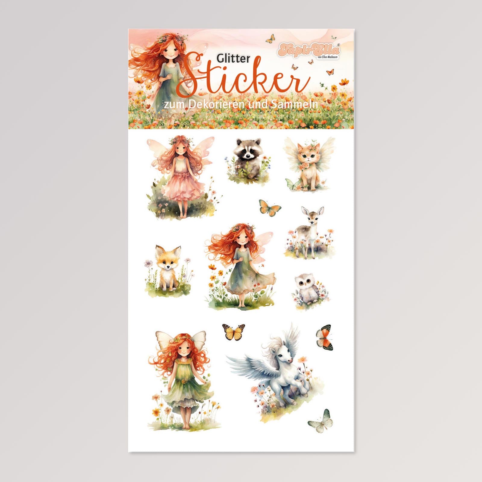 Tapirella Glitter Sticker - Elfenprinzessin von Lutz Mauder