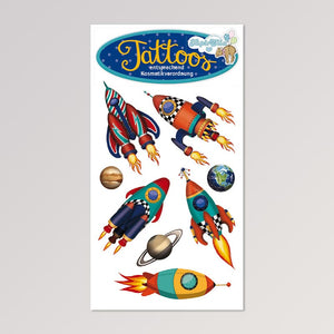 Tattoos für Kinder - Motiv Rakete von TapirElla