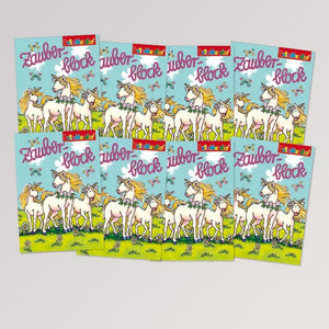 Zauberblock Einhorn, Set mit 8 Stück