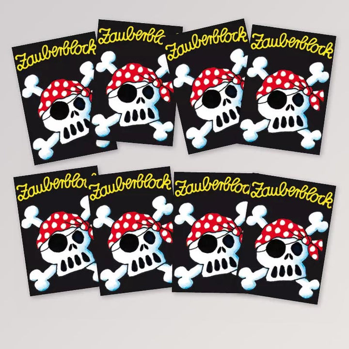 Zauberblock Pirat - Jolly Roger, Set mit 8 Stück