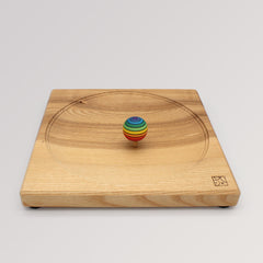 Kreiselbrett 25cm Esche mit Umdrehkreisel von Mader