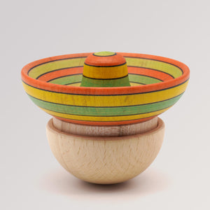 Roly Poly Sommer von Mader Kreiselmanufaktur - handgefertigtes Stehaufmännchen