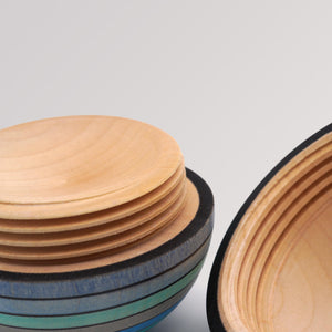 Stehaufdose Eis von Mader Kreiselmanufaktur - handgefertigtes Holzgewinde