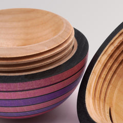 Stehaufdose Flieder von Mader Kreiselmanufaktur - Holzgewinde