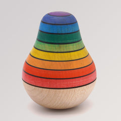 Mader Taumelbirne - Stehaufmännchen aus Holz in blau-rot