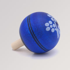 Mader Umdrehkreisel in dunkelblau mit aufgedruckten Trauben - liegend