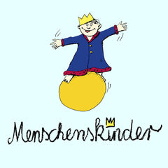 Geschenkverpackung mit handgeschriebener Karte von Menschenskinder