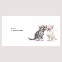 Kinderbuch Gute Nacht zusammen von Moritz Verlag Illustration Katzen
