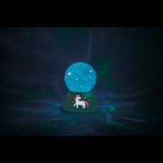 LED-Glitzer-Zauberkugel Einhorn
