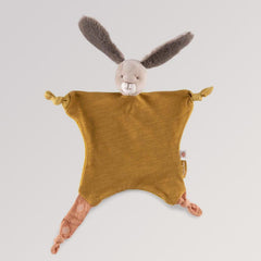 Trois Lapins Schmusetuch Kaninchen ocker von Moulin Roty für Babys ab Geburt