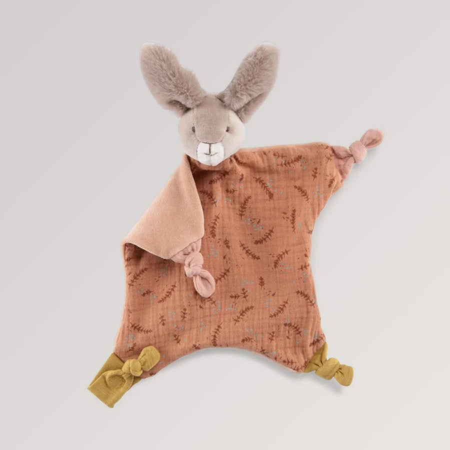 Trois Lapins Schmusetuch Kaninchen rot von Moulin Roty für Babys ab Geburt