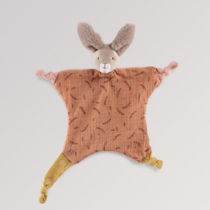 Trois Lapins Schmusetuch Kaninchen rot von Moulin Roty für Babys ab Geburt
