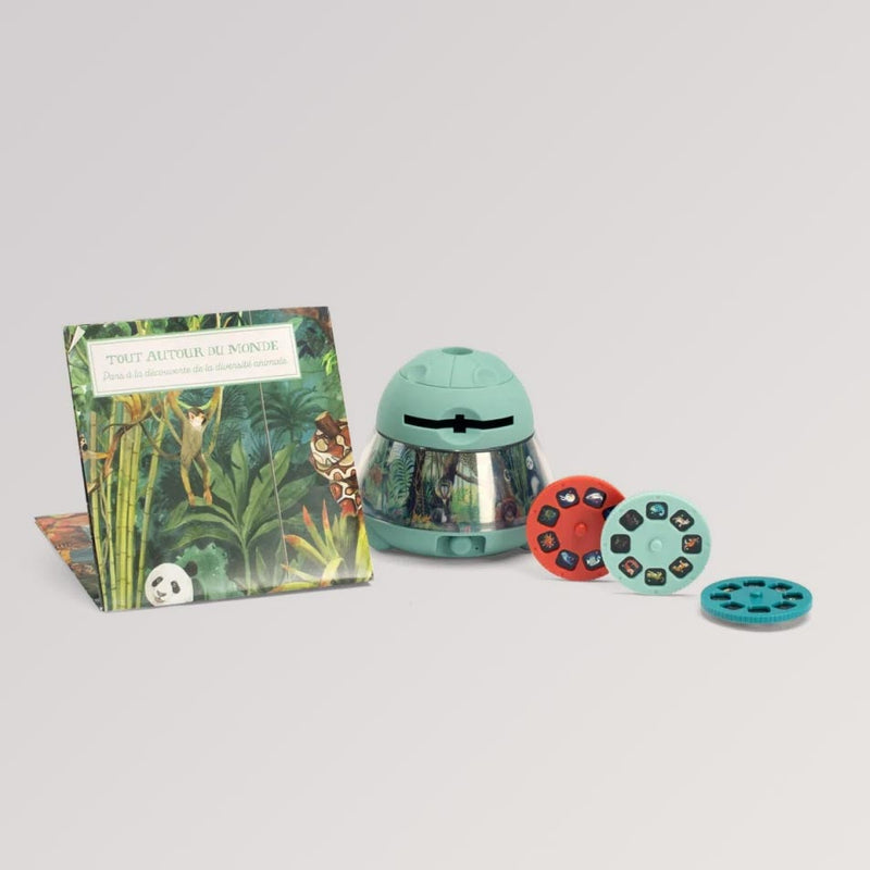 großer Tierprojektor mit 3 Bildscheiben von Moulin Roty