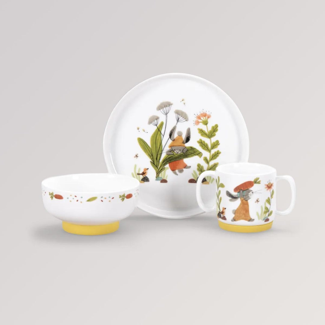 Porzellangeschirr-Set Trois Lapins von Moulin Roty (MR678230)