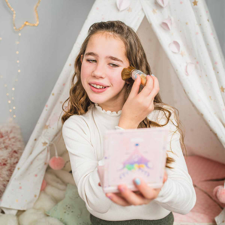 Bio-Glitzerpinsel Gold mit Glitzerpuder von namaki