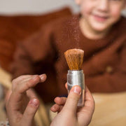 Bio-Glitzerpinsel Silber mit Glitzerpuder von namaki