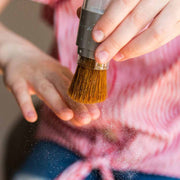 Bio-Glitzerpinsel Silber mit Glitzerpuder von namaki