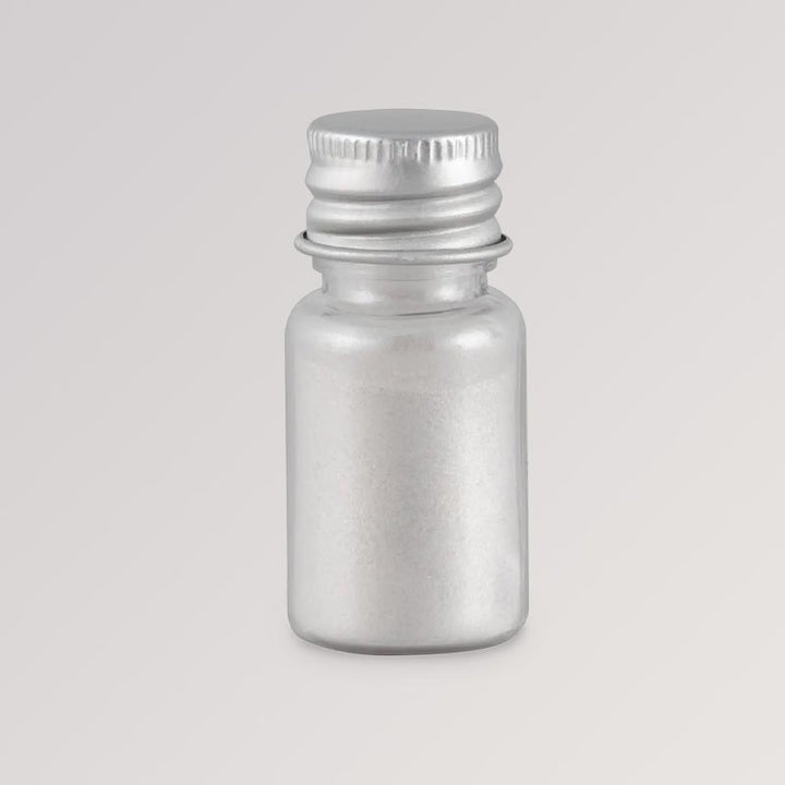 Bio-Glitzerpinsel Silber mit Glitzerpuder von namaki