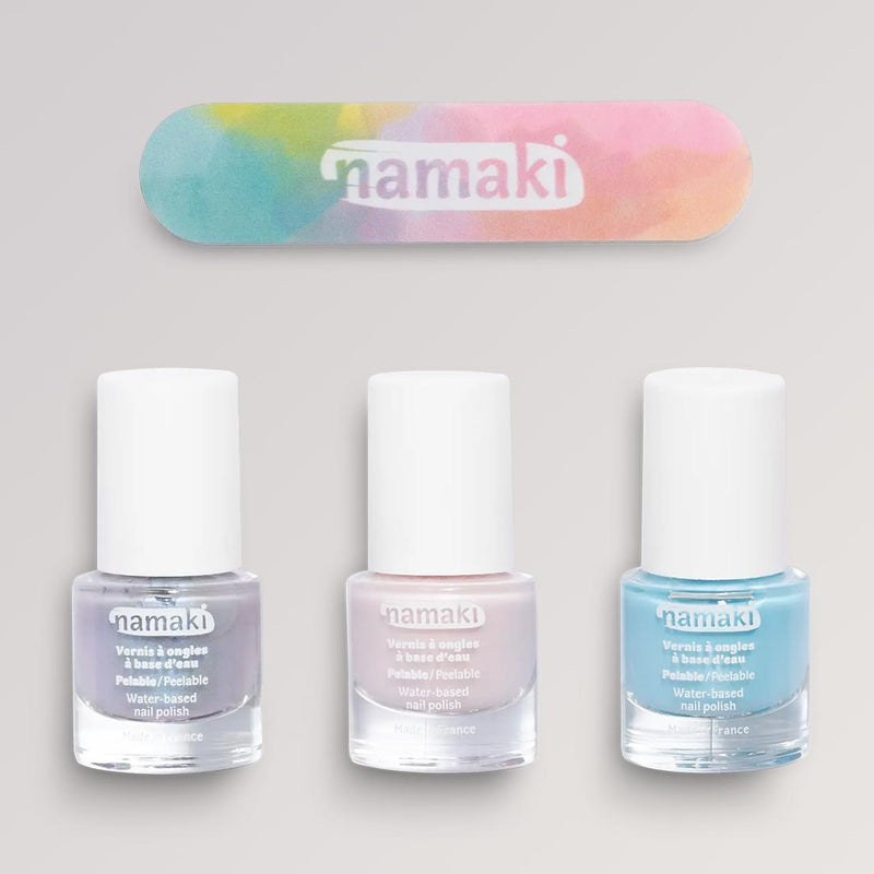 Kindernagellack-Set Eisfarben von namaki in 3 Farben