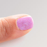 Kindernagellack in Glitzer violett von namaki auf Wasserbasis