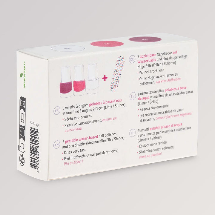 Kindernagellack-Set Fruchtsorbet in 3 Farben von namaki