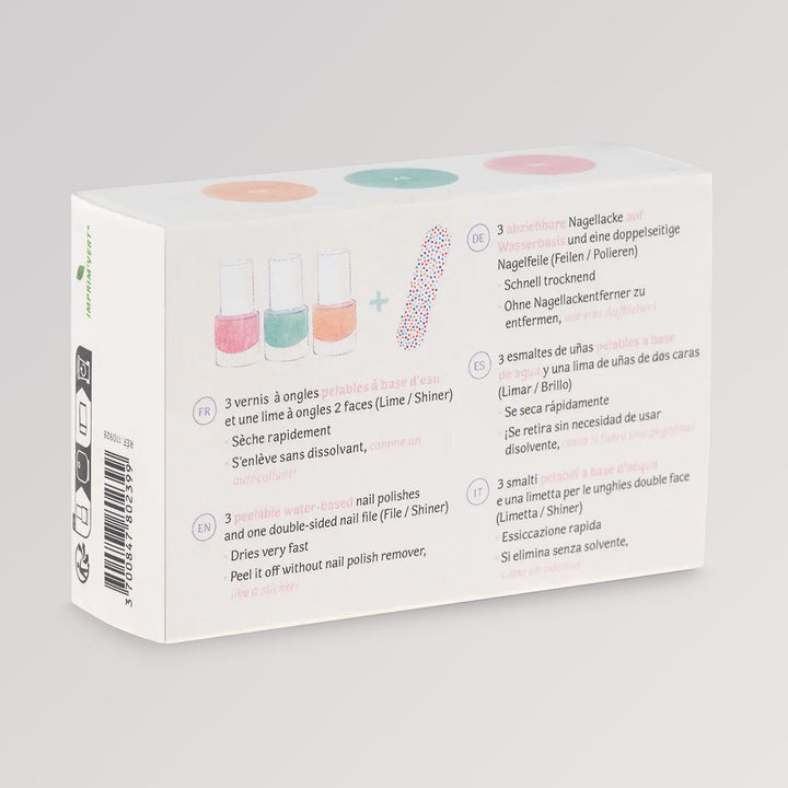 Kindernagellack-Set Sommergenuss in 3 Farben von namaki