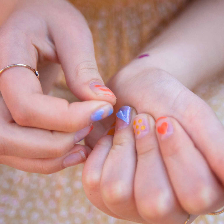 Kindernagellack-Set Sonnenuntergang in 3 Farben von namaki