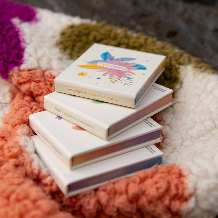 Bio-Lidschattenpalette Frühling mit 3 Farben von namaki