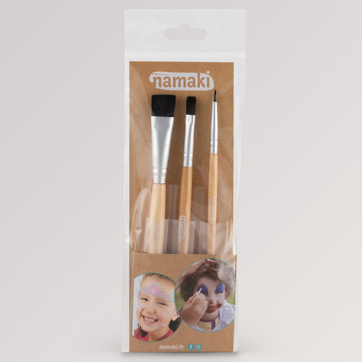 Schminkpinsel-Set mit 3 Pinseln von namaki