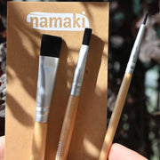 Schminkpinsel-Set mit 3 Pinseln von namaki