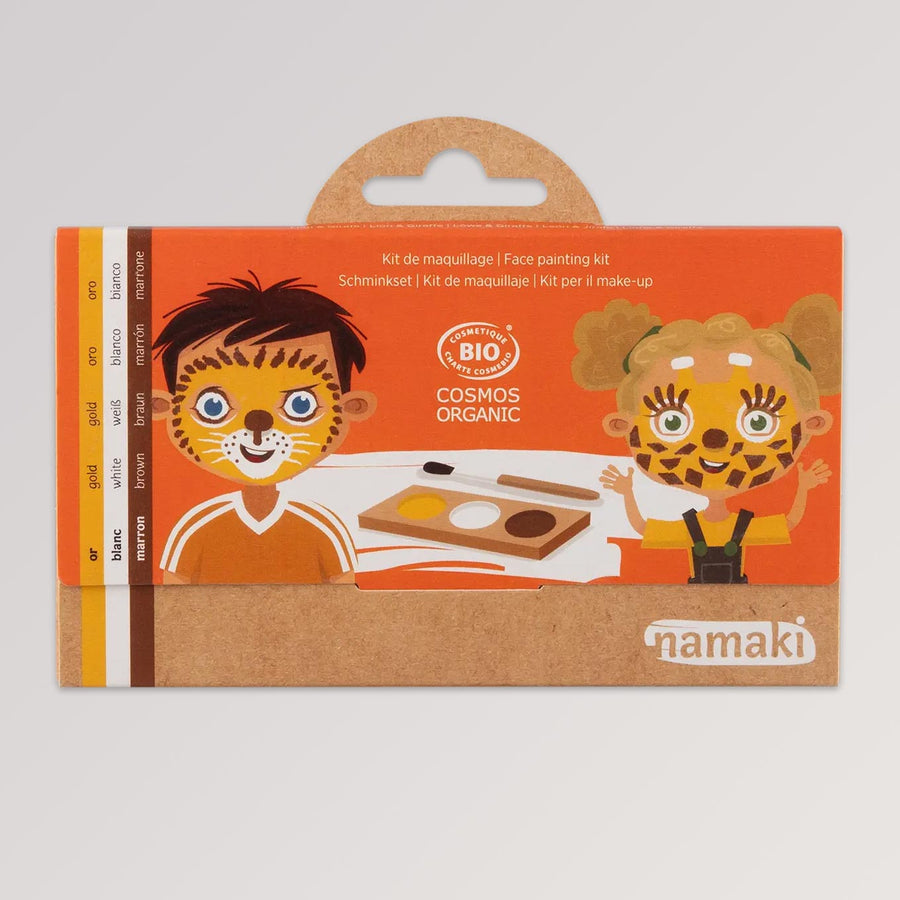 Kinderschminke-Set Löwe & Giraffe mit 3 Farben