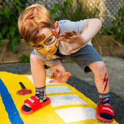Kinderschminke-Set Ninja & Superheld mit 3 Farben - Kind geschminkt als Ninja bzw. Superheld
