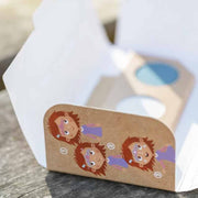Kinderschminke-Set Prinzessin Einhorn mit 3 Farben - Farbpalette in offener Box