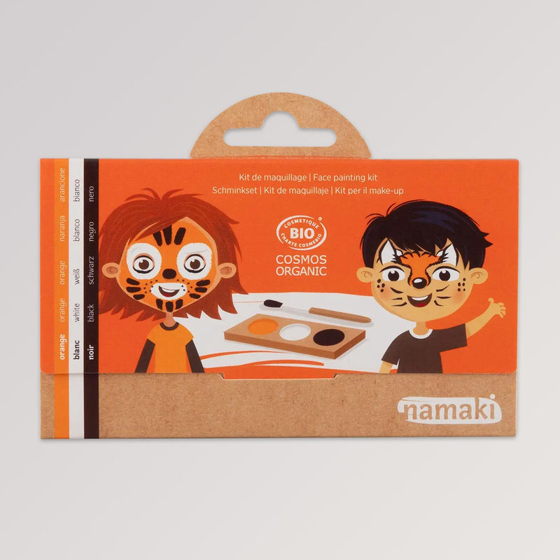 Kinderschminke-Set Tiger & Fuchs mit 3 Farben - Vorderseite