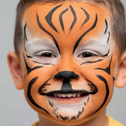 Kinderschminke-Set Tiger & Fuchs mit 3 Farben - geschminktes Kind