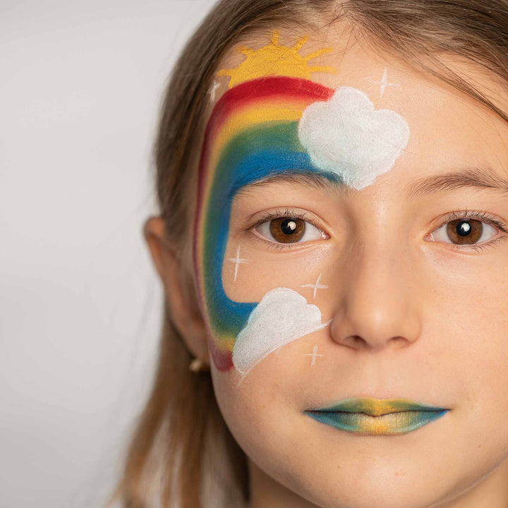Schminkstifte Set Regenbogen in 6 Farben von Namaki - Kindergesicht bemalt