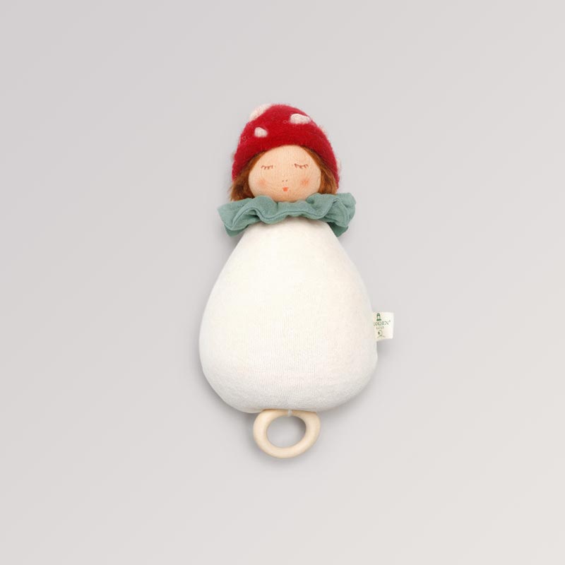 Märchenspieluhr Pilzchen von Nanchen Natur - Spieluhr mit roter Mütze und weißen Punkten