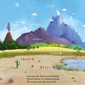 Kinderbuch "Hier sind wir - Anleitung zum Leben auf der Erde" von NordSüd Verlag - Seite 11